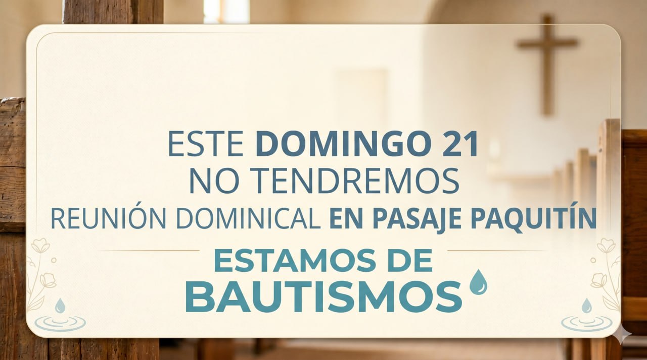 Anuncio Estamos de Bautismos